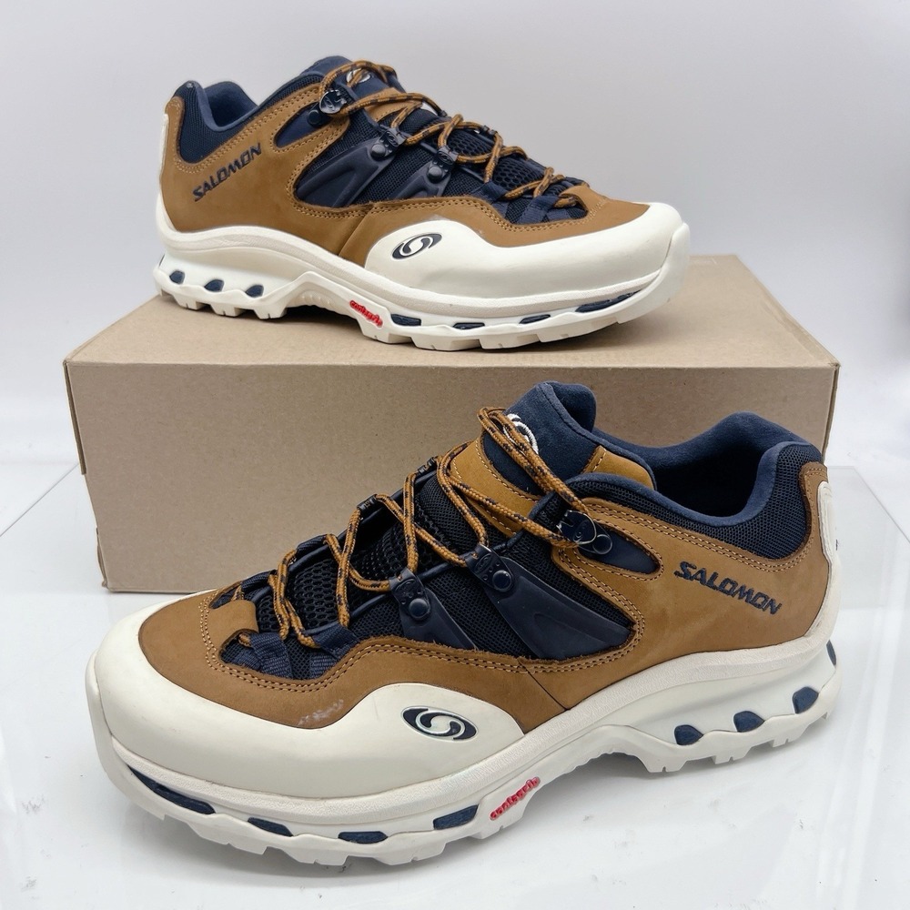 Salomon XT Quest 2 Unisex Running Shoes Sneakers Brown White Lace Up US M 9 W 10